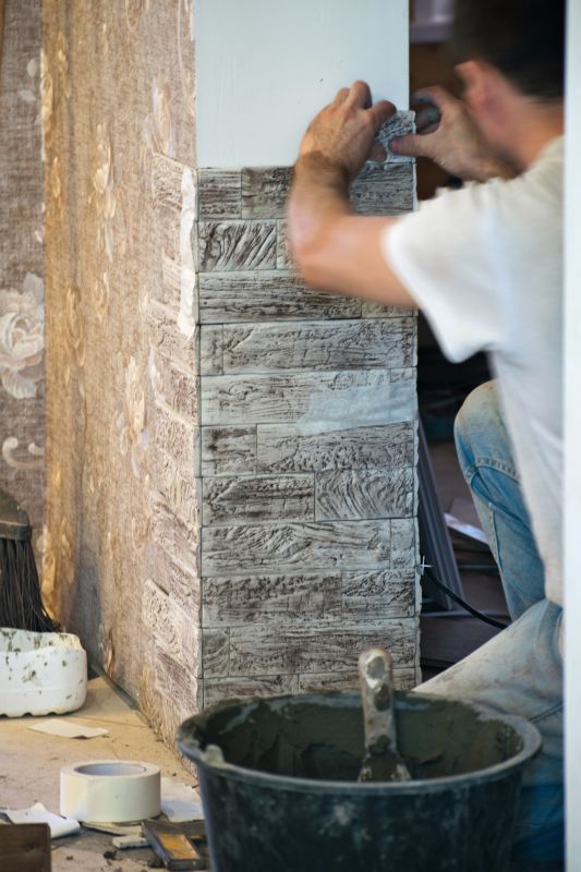 Stone Wall Installation