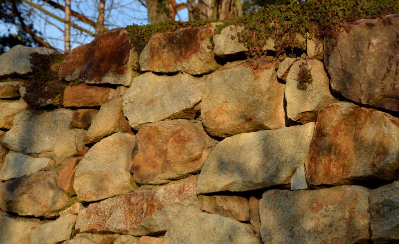 Stone Wall Installation