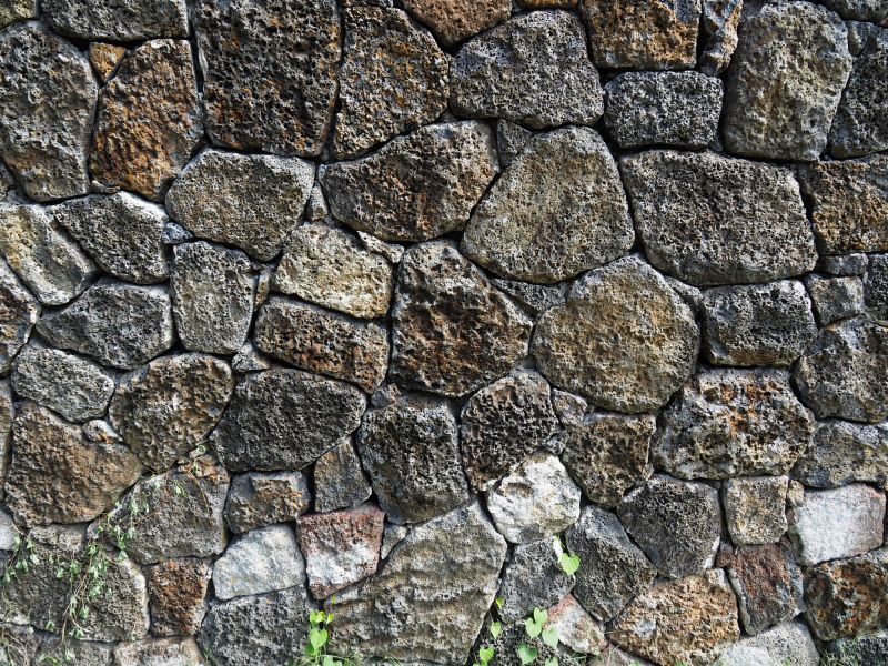 Stone Wall Installation