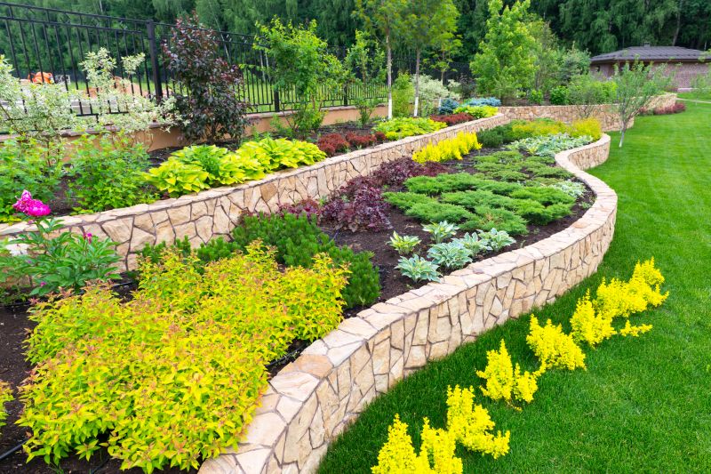 Modern Stone Retaining Wall