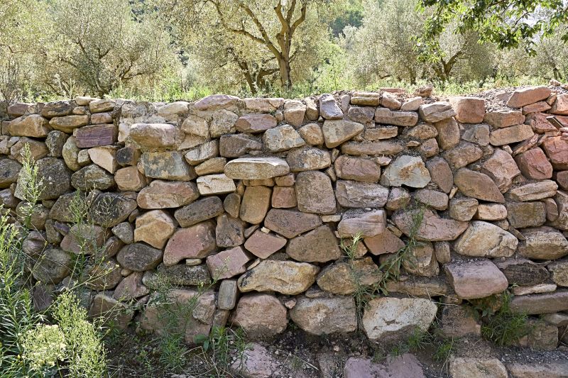 Rustic Stone Boundary